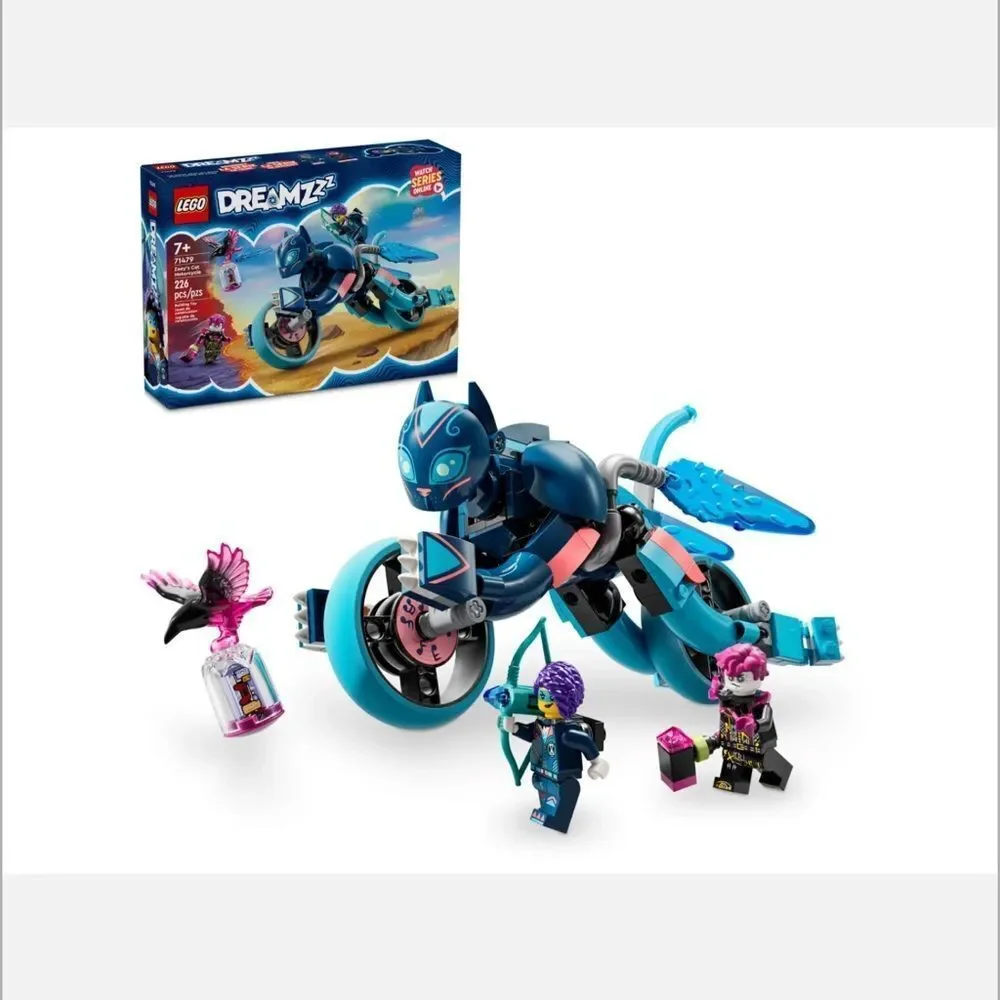 New in Box LEGO DREAMZzz Dreams #71479 Zoey's Cat Motorcycle Lego Set